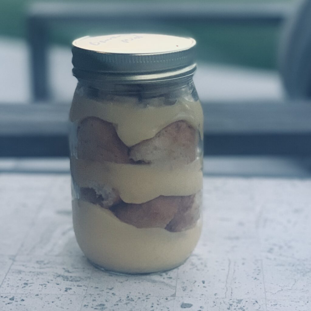 Banana Pudding in a Mason Jar