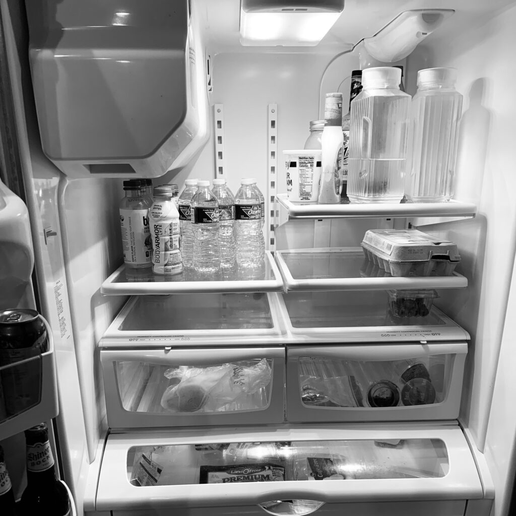 Preparing for Hurricane Laura to come into Texas and Louisiana, I looked into my refrigerator and realized a trip to the grocery story was much needed.