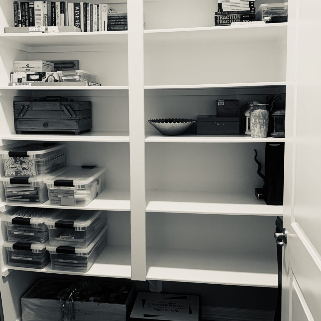 Cleaning Out and Organizing