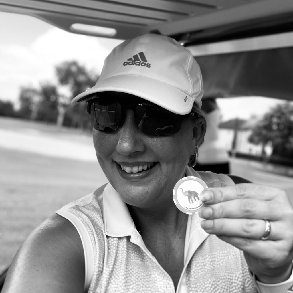 my badass new golf marker