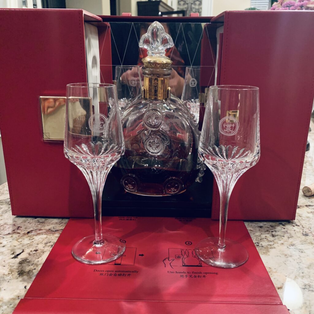 Definitely celebrating in style! Truly the best cognac in the world - Louis XIII