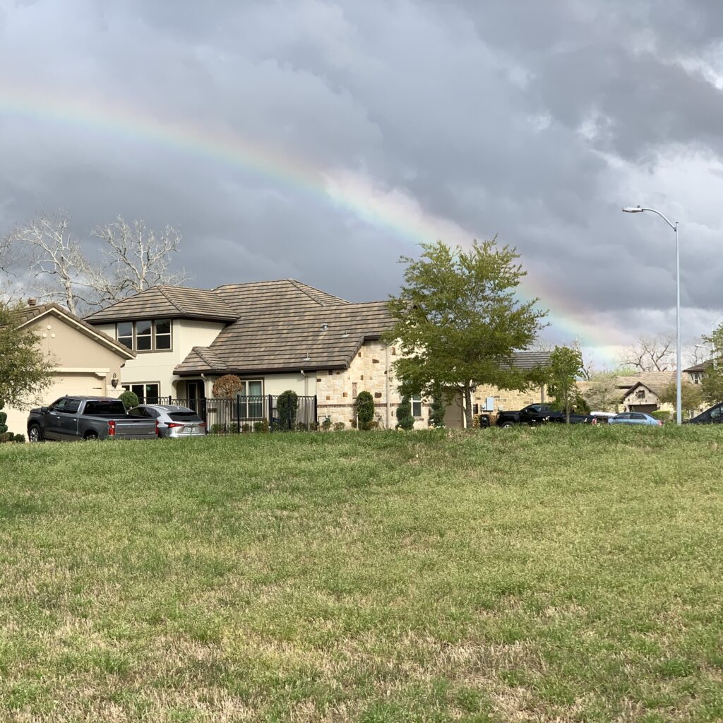 I love rainbows. To me, they are a promise of good ahead. 