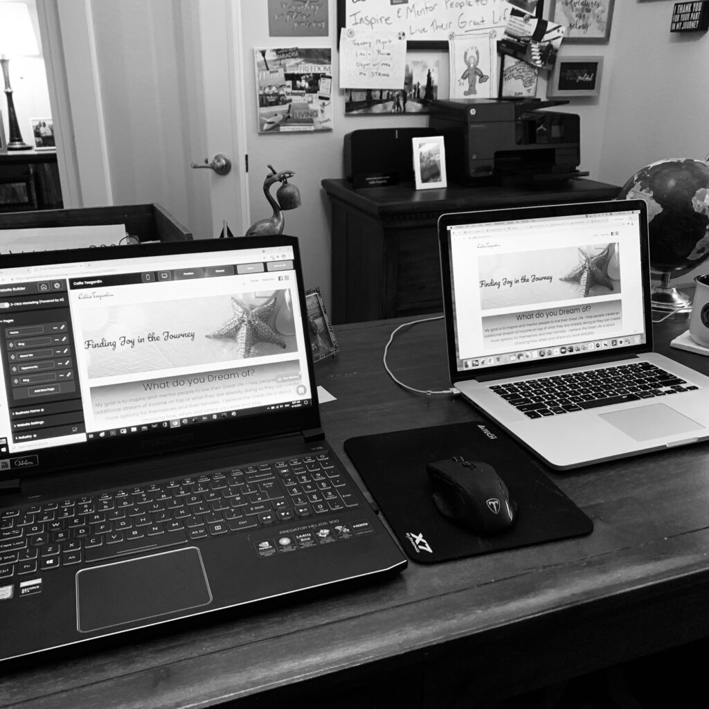 Steve and I have been working on building my website. I never thought I would be able to build a website as it seemed so overwhelming and daunting. 