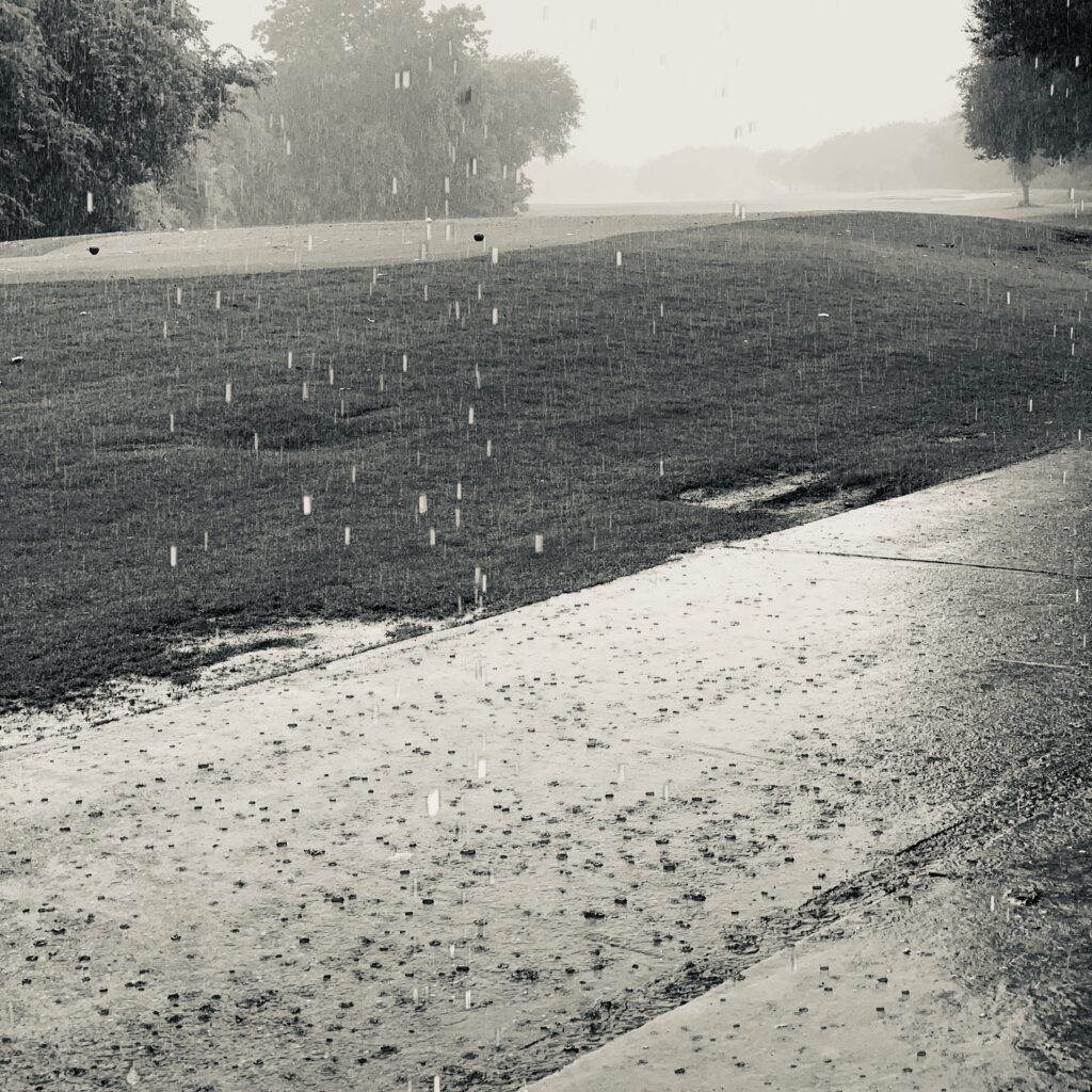 Rain nor shine will keep us away. Ha ha ha! Though we decided only to play nine holes instead of the full eighteen. I'm so glad Steve has decided to play this crazy sport of golf with me.