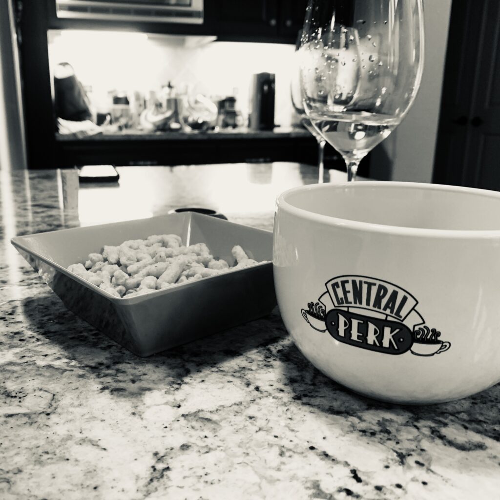 A night with Friends! Sometimes I feel like we could be our own sitcom.