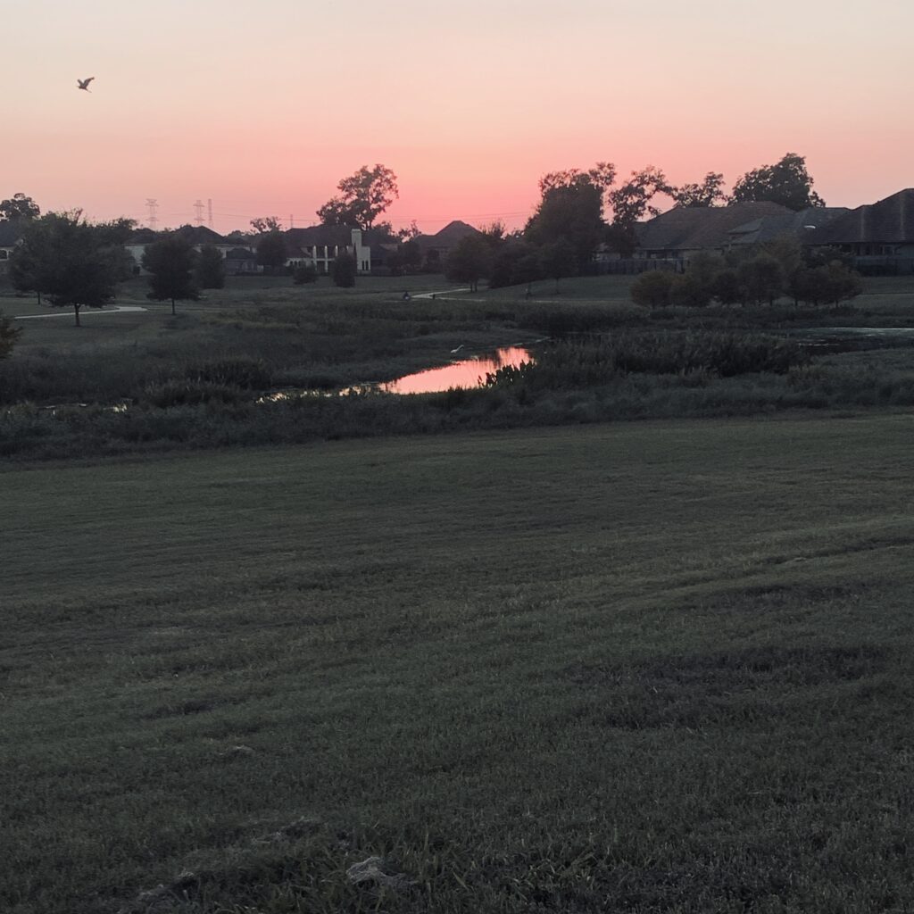 I love on the weekends when I can get up and piddle around the house