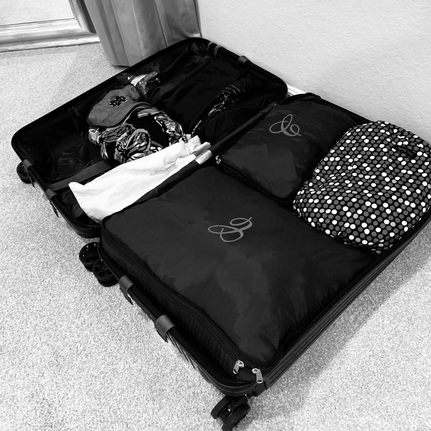 My bags are packed, and I am ready to go!  Steve and I are heading out on our first golf vacation.  This should be a fun time with our country club.  I love that we now have both diving and golfing as our hobbies.
